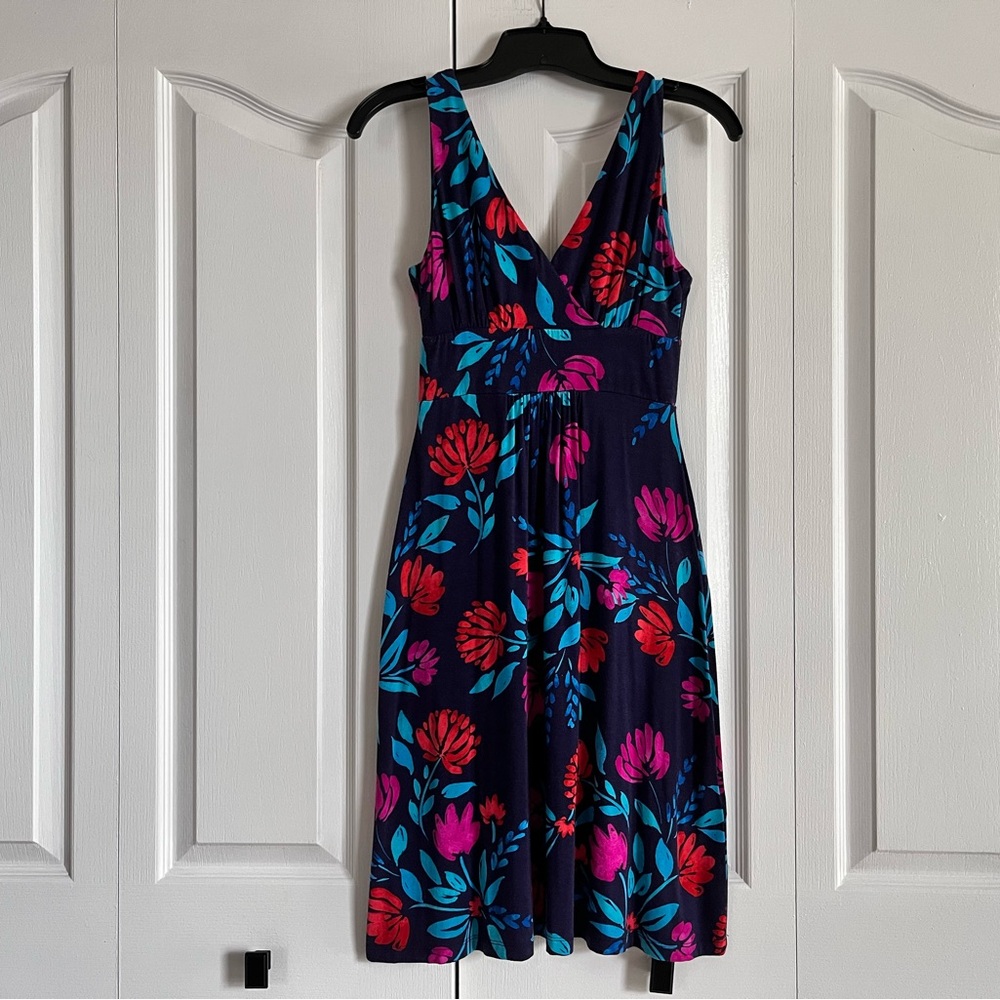 Cynthia Rowley blue floral Sleeveless Sundress XS